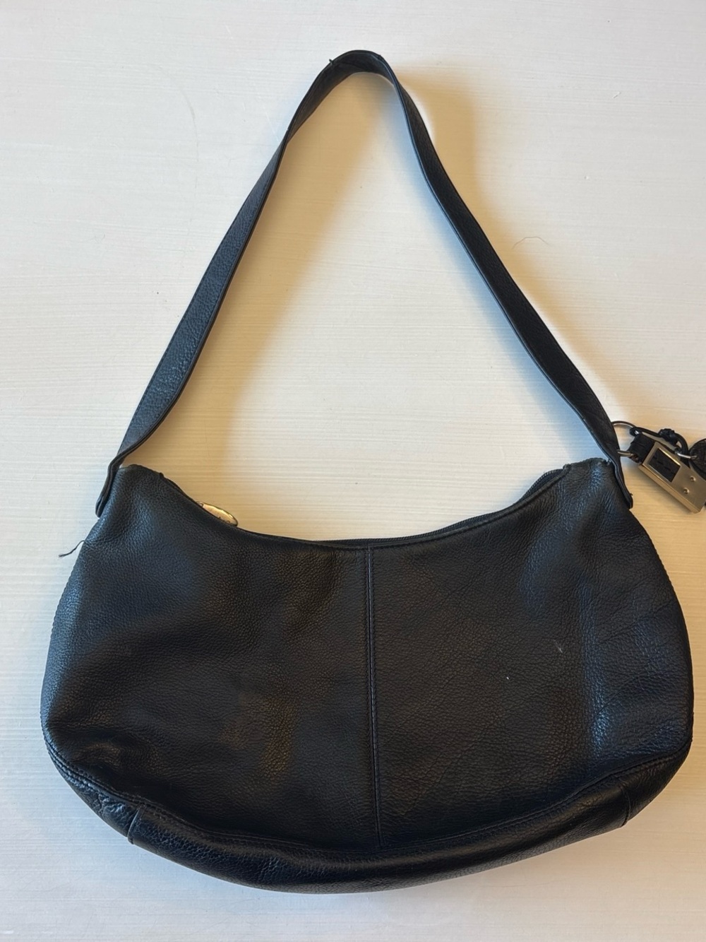 Rolfs Black Leather Shoulder Bag